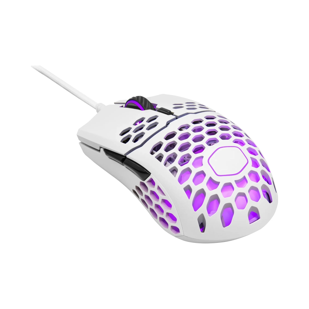cooler master gaming mm711 ambidextrous optical usb 16000 dpi white