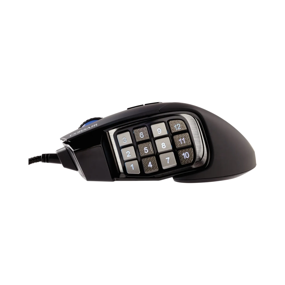corsair scimitar rgb elite right hand optical usb 18000 dpi black