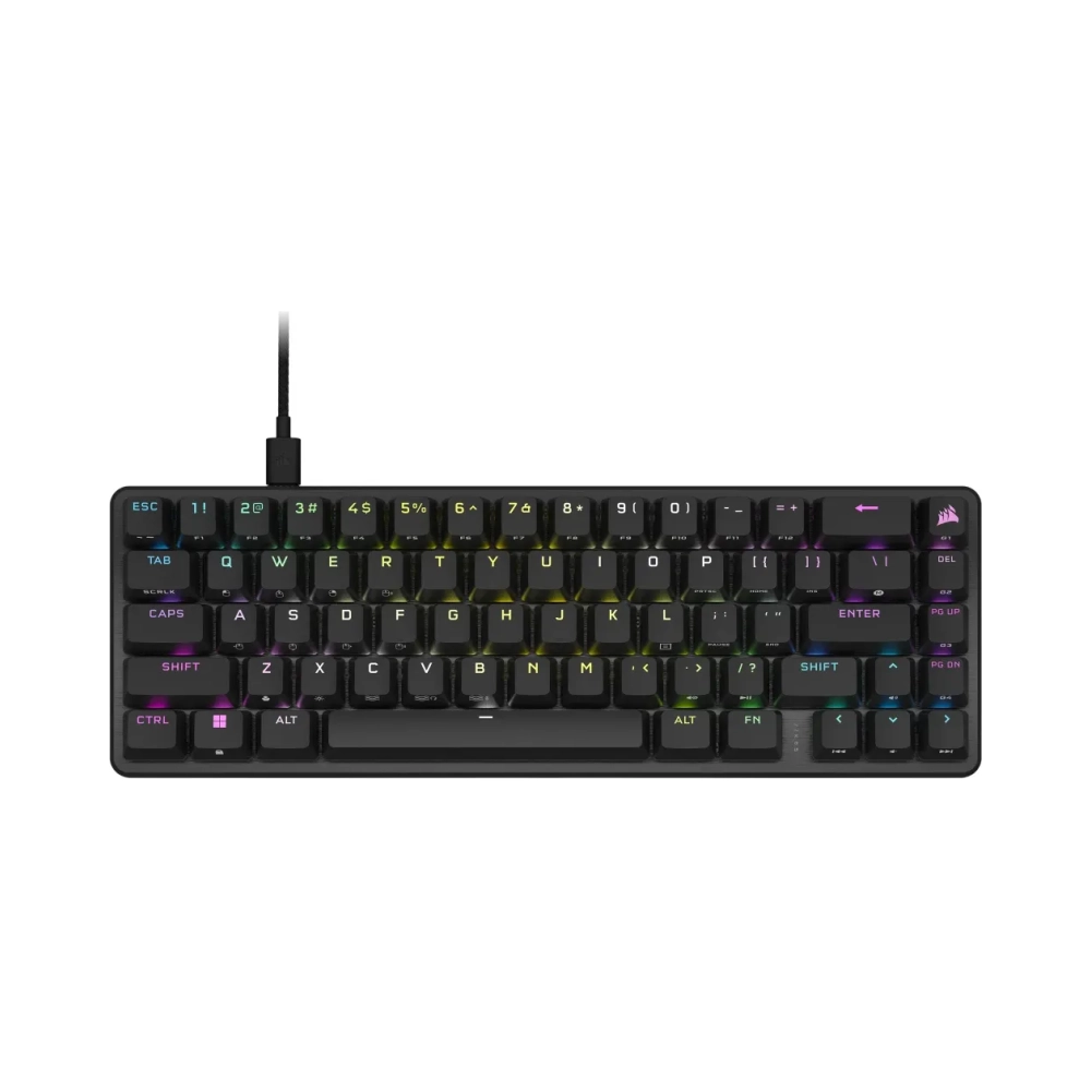 corsair k65 pro mini 65 usb opto mechanical key switch qwerty rgb led black