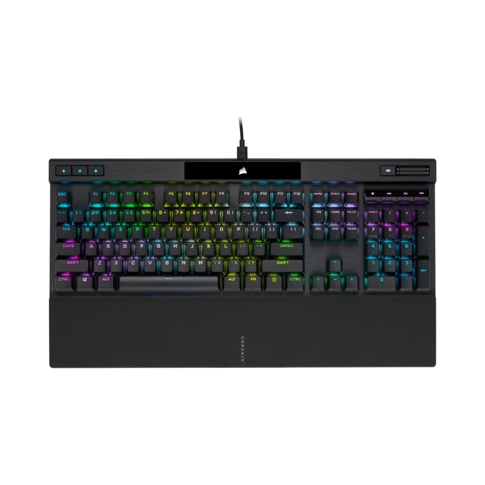 corsair k70 rgb pro mechanical gaming keyboard with pbt double shot pro keycaps cherry mx brown full size 100 usb mechanical qwerty rgb led black