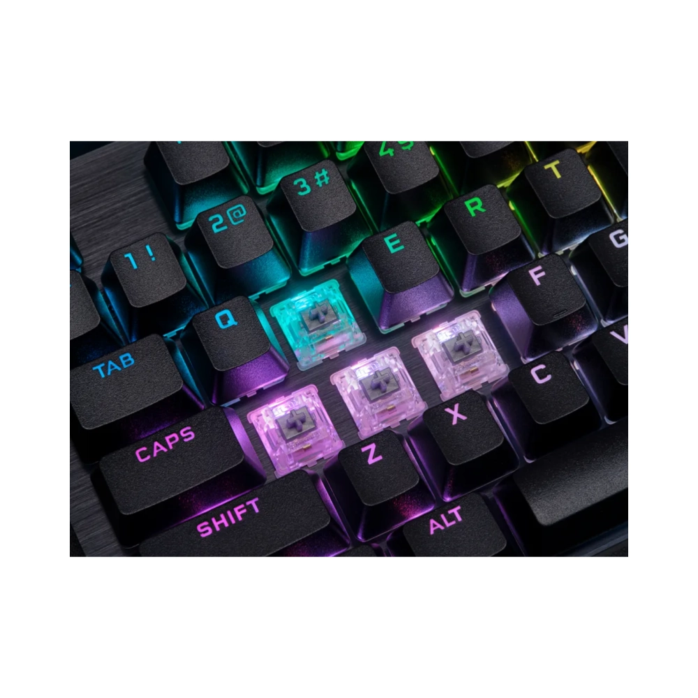 corsair k70 rgb pro full size 100 usb mechanical qwerty rgb led black