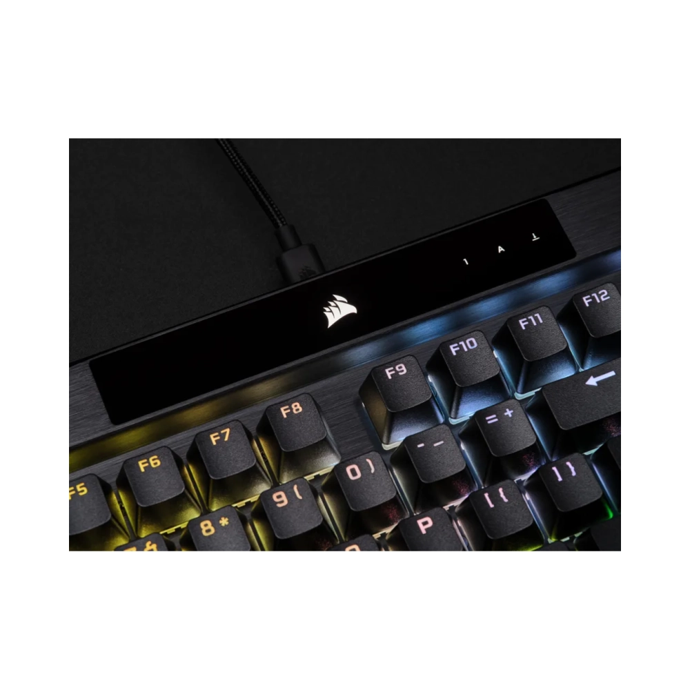 corsair k70 rgb pro full size 100 usb mechanical qwerty rgb led black