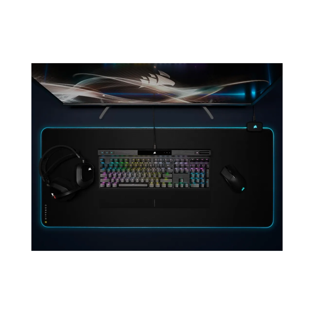 corsair k70 rgb pro full size 100 usb mechanical qwerty rgb led black