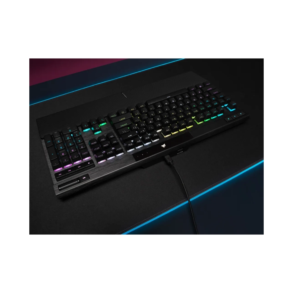 corsair k70 rgb pro full size 100 usb mechanical qwerty rgb led black