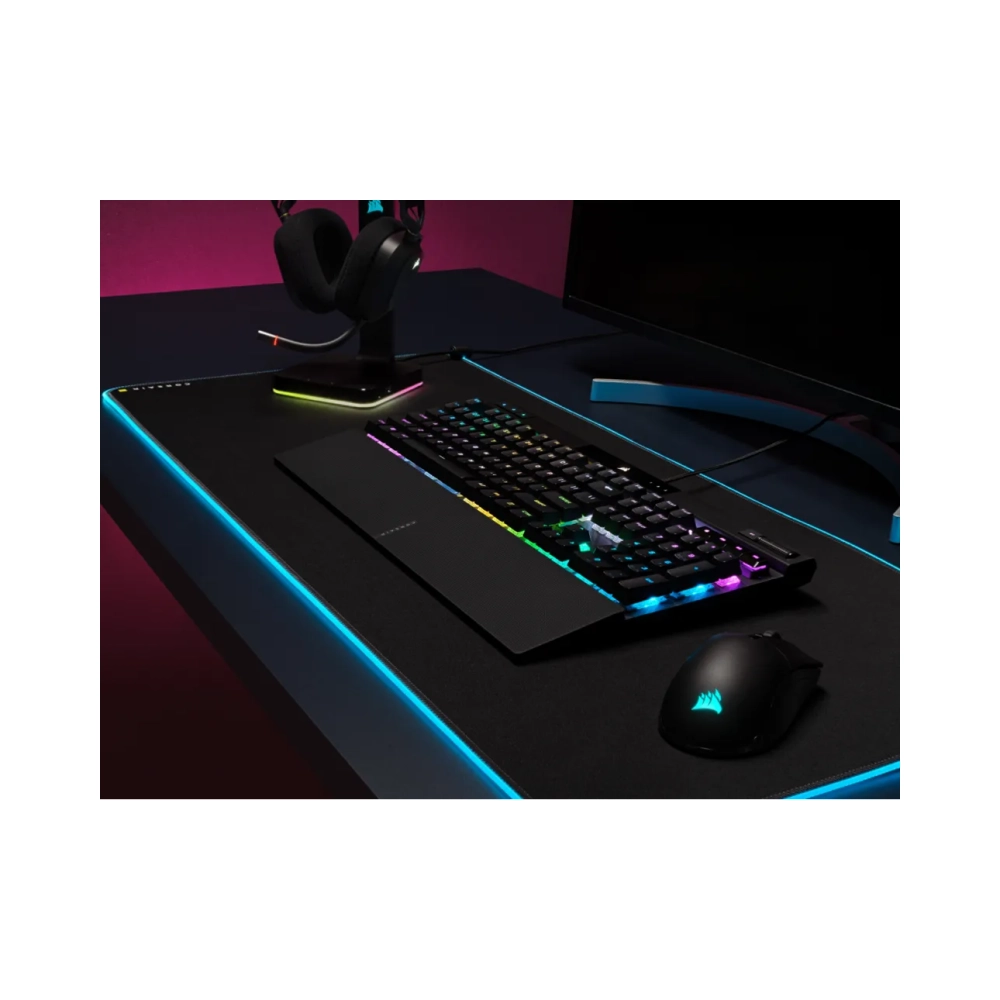 corsair k70 rgb pro full size 100 usb mechanical qwerty rgb led black