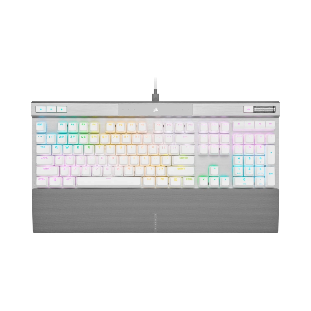 corsair ch 910951a na full size 100 usb opto mechanical key switch rgb led white