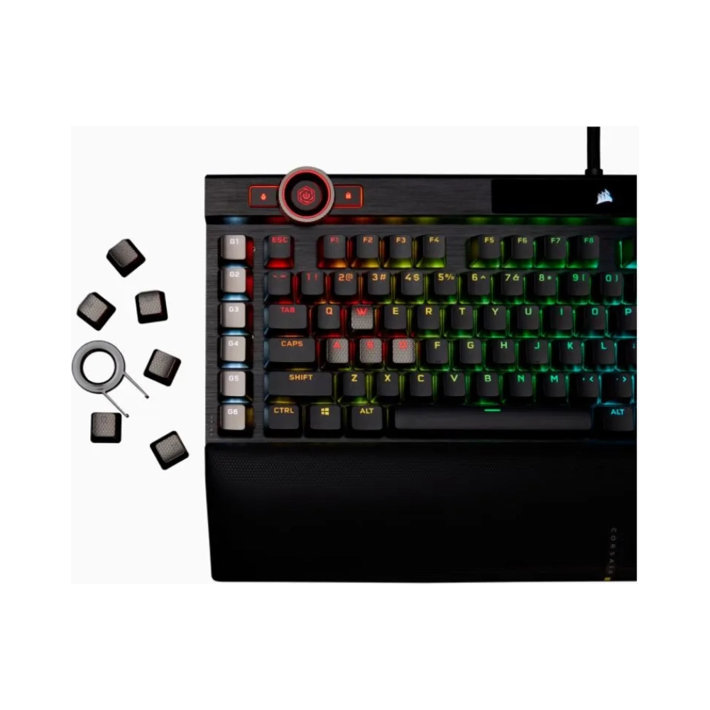 corsair k100 rgb standard usb mechanical qwertz rgb led black