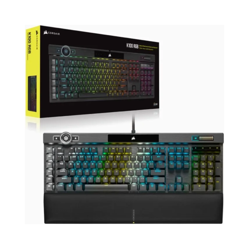 corsair k100 rgb standard usb mechanical qwertz rgb led black