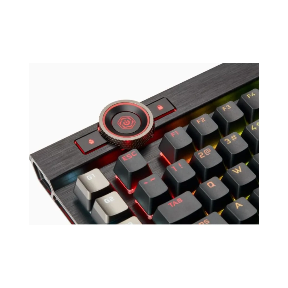 corsair k100 rgb standard usb mechanical qwertz rgb led black