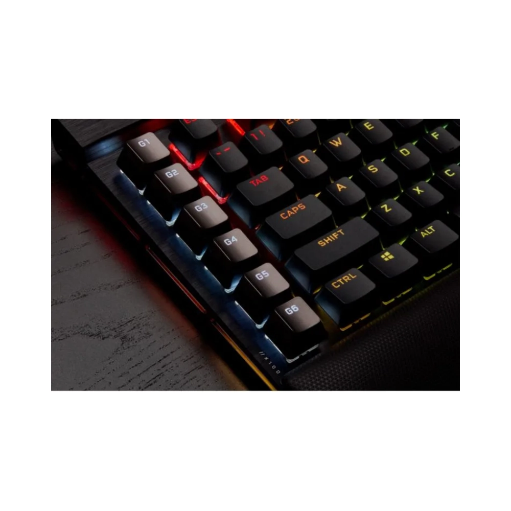 corsair k100 rgb standard usb mechanical qwertz rgb led black