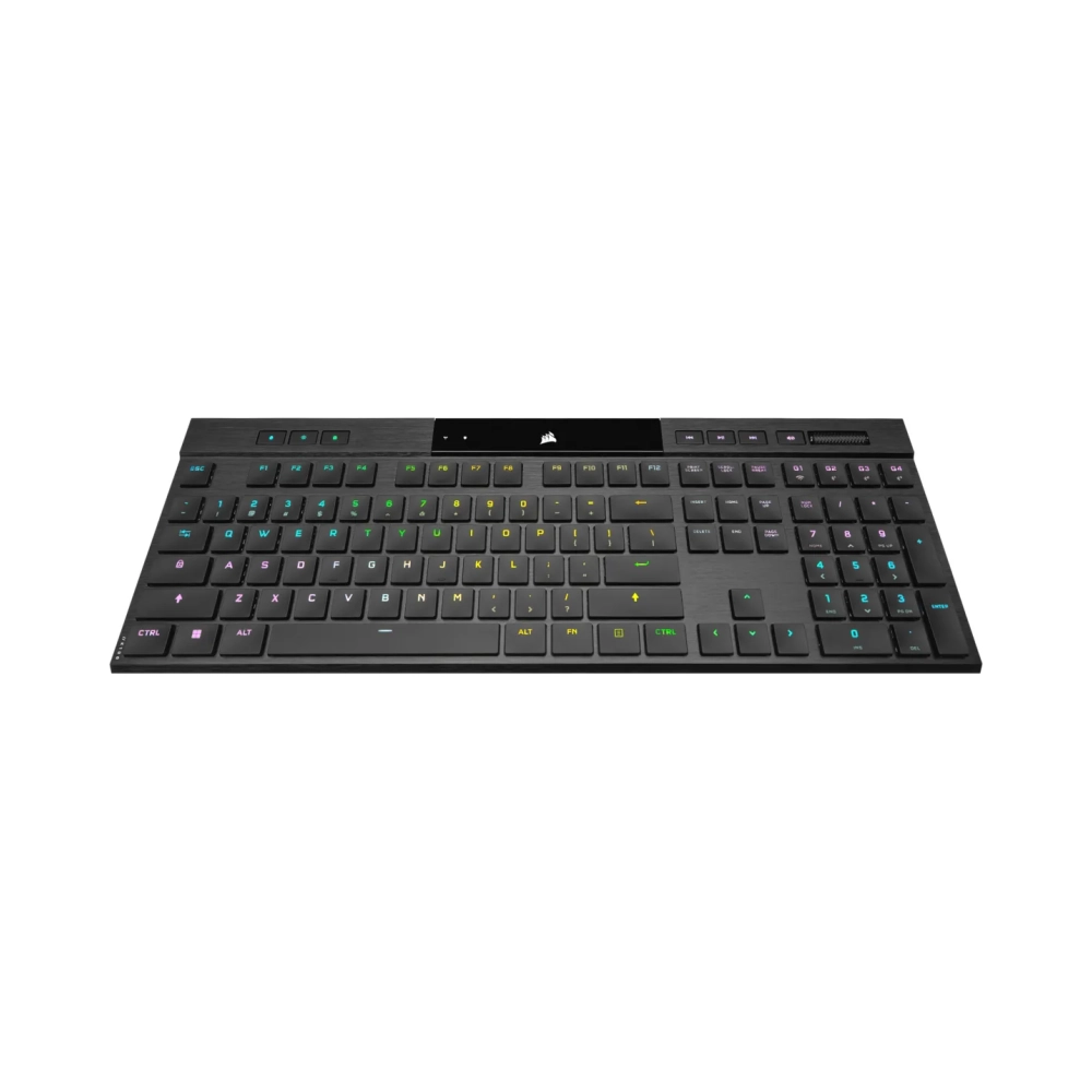 corsair k100 air full size 100 usb rf wireless bluetooth mechanical qwerty rgb led black