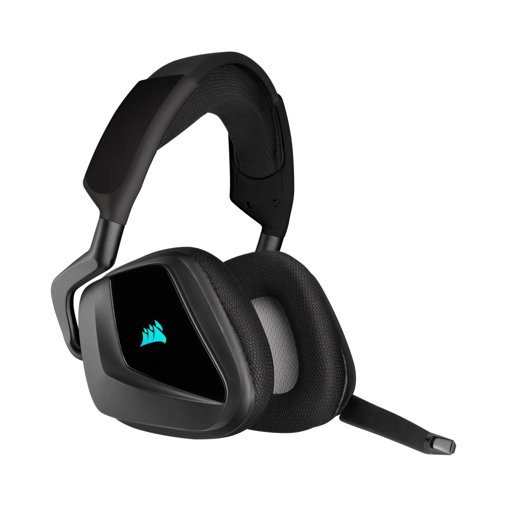 corsair void rgb elite headset head band gaming black binaural rotary