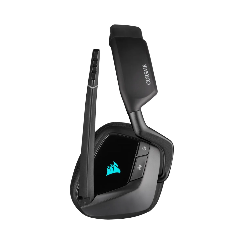 corsair void rgb elite headset head band gaming black binaural rotary