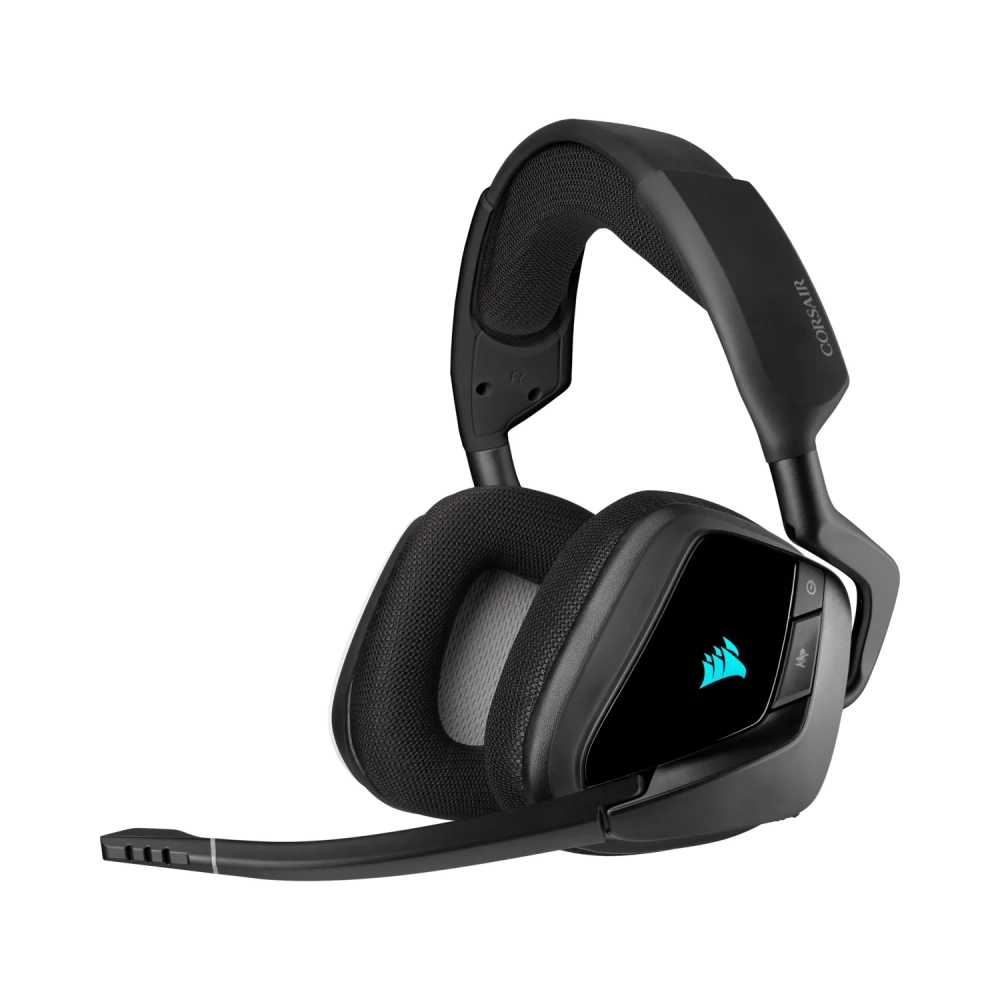 corsair void rgb elite headset head band gaming black binaural rotary