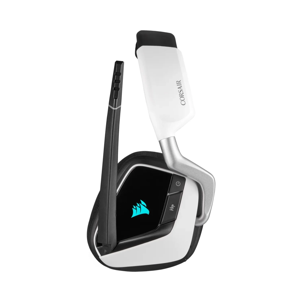 corsair void rgb elite wireless headset head band gaming blackwhite binaural 71 surround sound