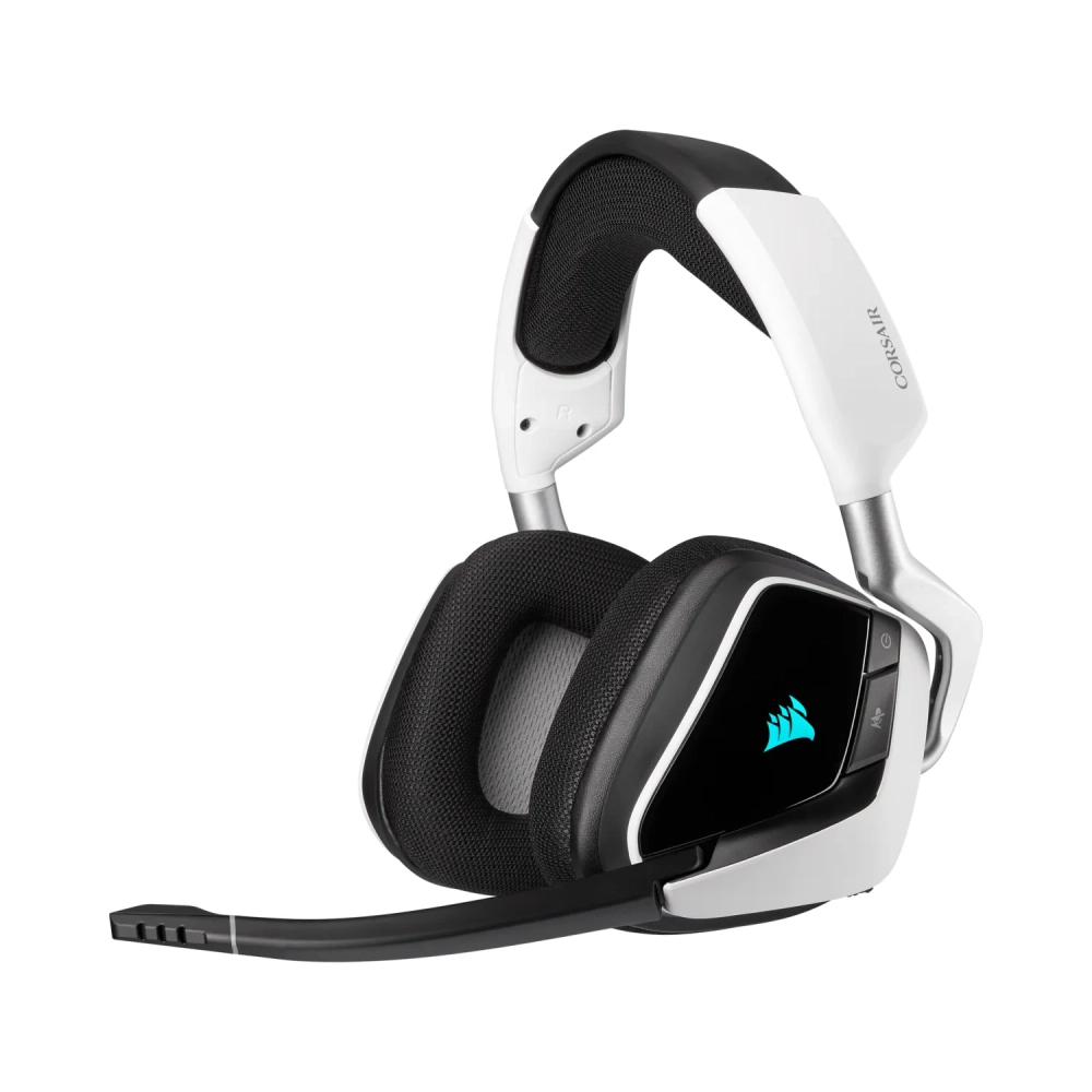 corsair void rgb elite wireless headset head band gaming blackwhite binaural 71 surround sound