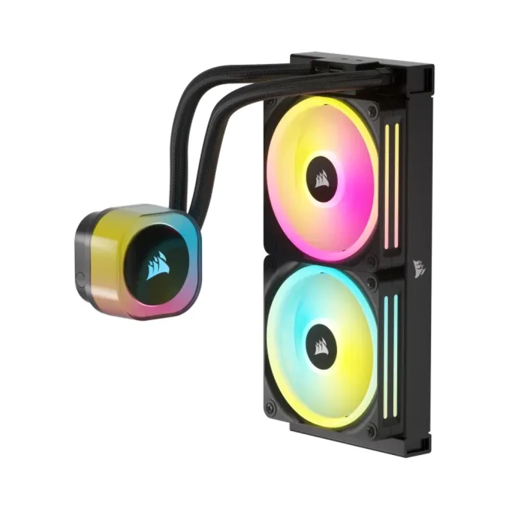 corsair h100i liquid ooling kit 12 cm 480 rpm 2400 rpm 631 cfm black