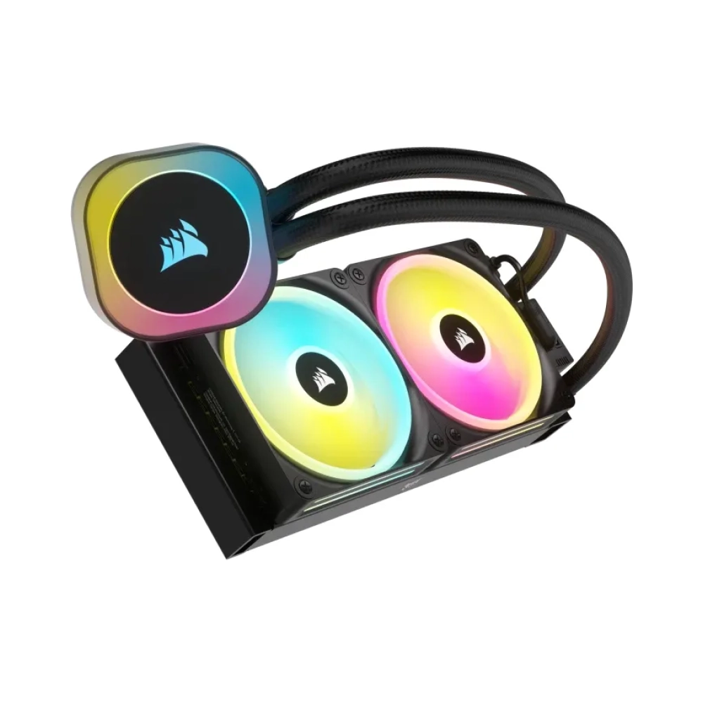 corsair h100i liquid ooling kit 12 cm 480 rpm 2400 rpm 631 cfm black