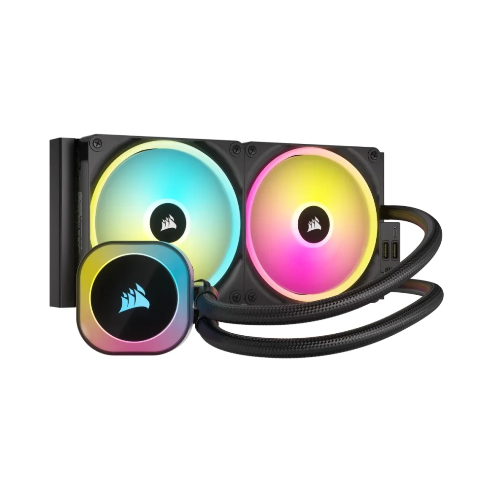 corsair h115i liquid ooling kit 14 cm 400 rpm 2000 rpm 825 cfm black