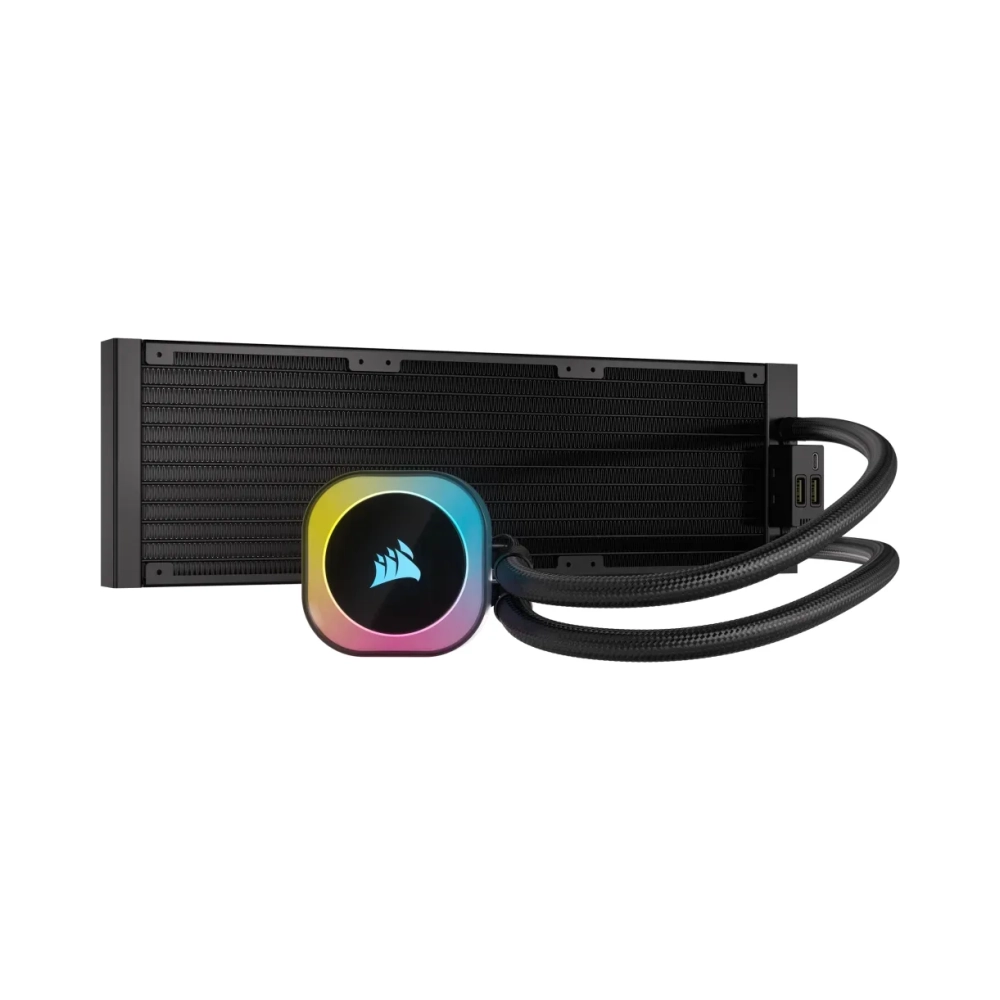 corsair h150i liquid ooling kit 12 cm 480 rpm 2400 rpm 631 cfm black
