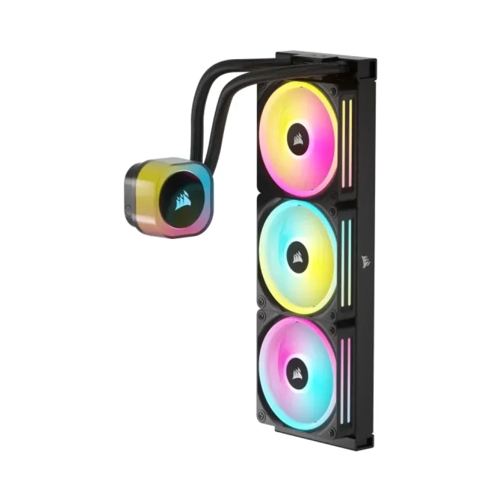 corsair h150i liquid ooling kit 12 cm 480 rpm 2400 rpm 631 cfm black