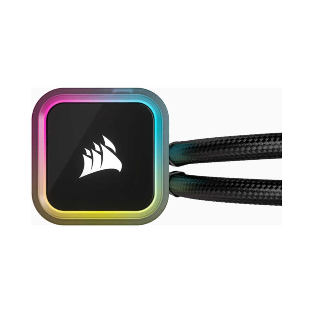 corsair h100i air cooler 19 db 358 db 6557 cfm black