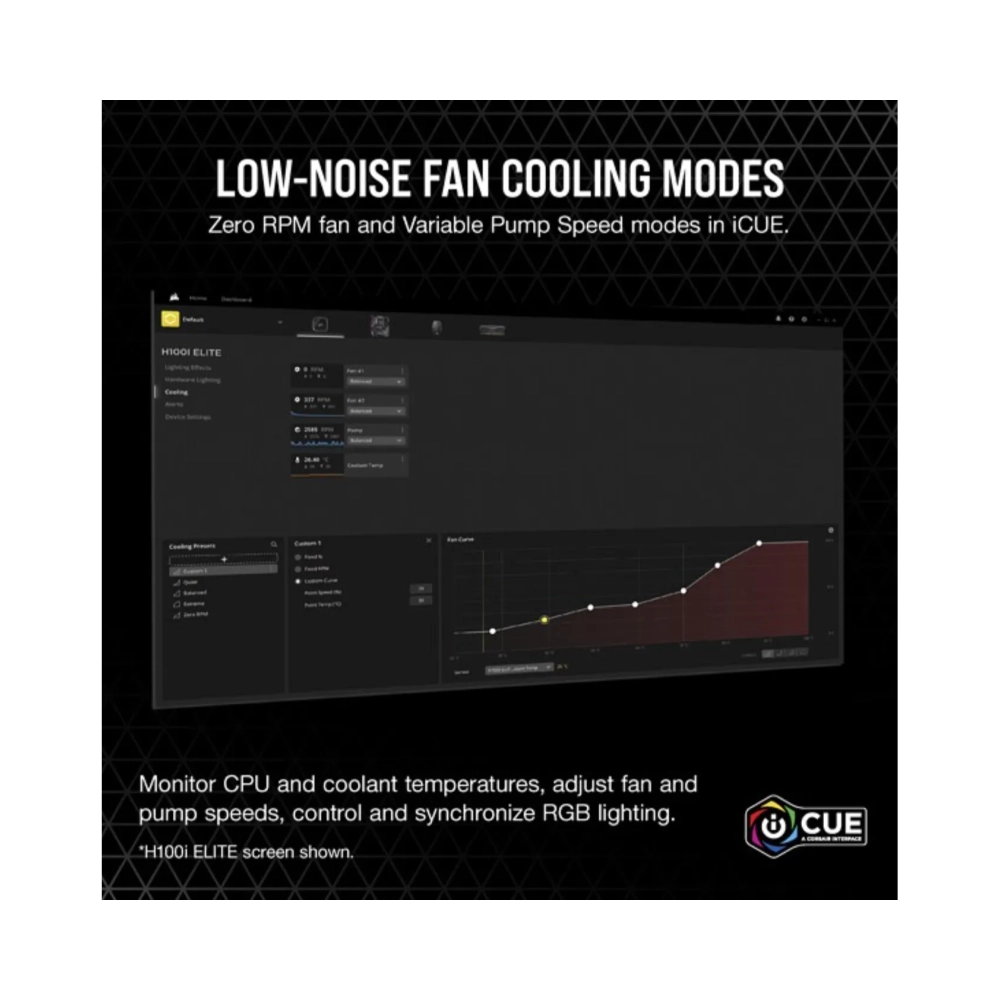 corsair h115i air cooler 19 db 358 db 89 cfm black
