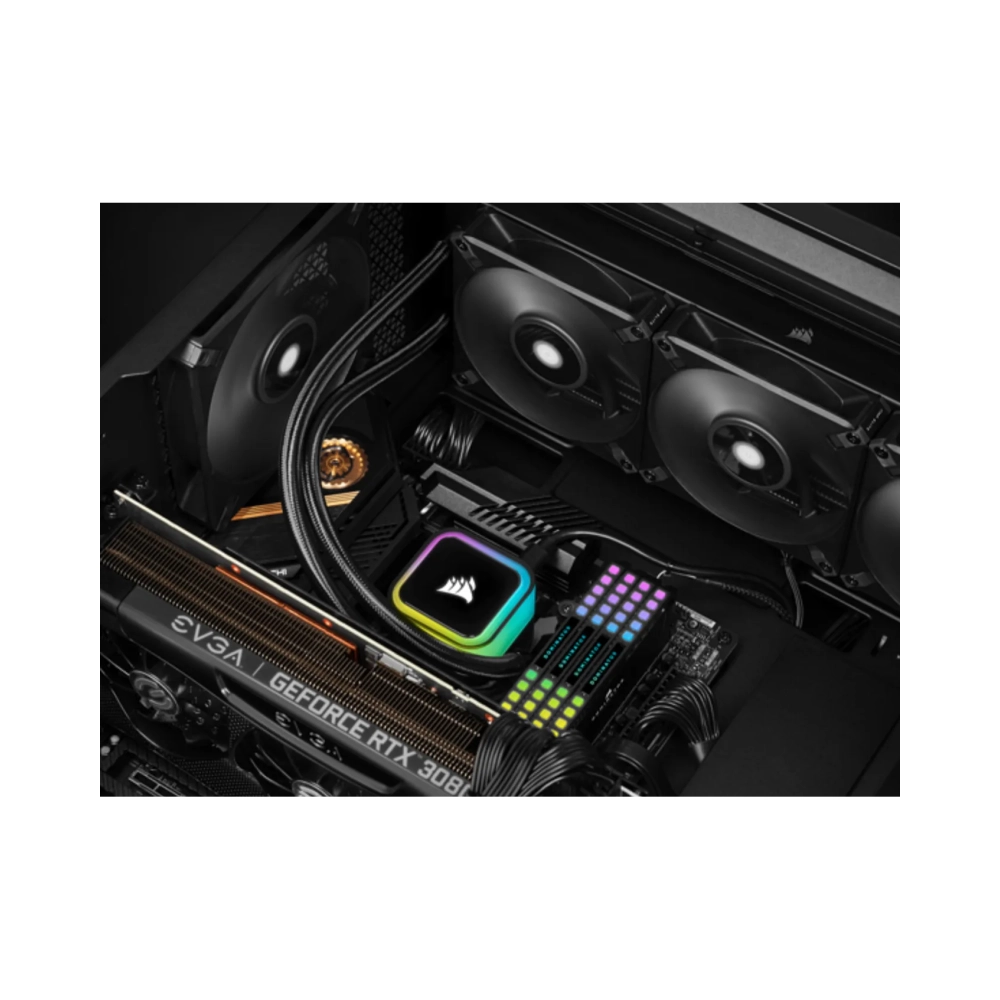 corsair h115i air cooler 19 db 358 db 89 cfm black