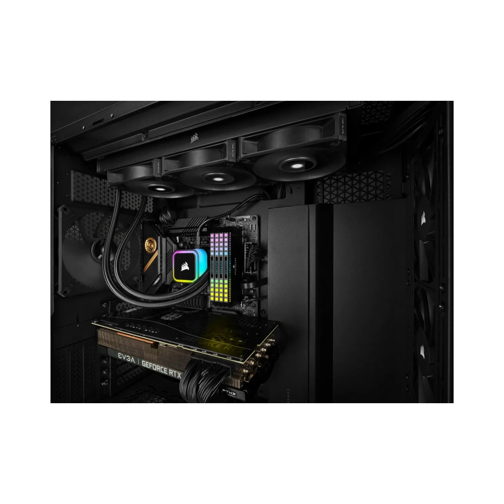 corsair icue h150i rgb elite all in one liquid cooler 12 cm 1850 rpm 19 db 358 db 6557 cfm