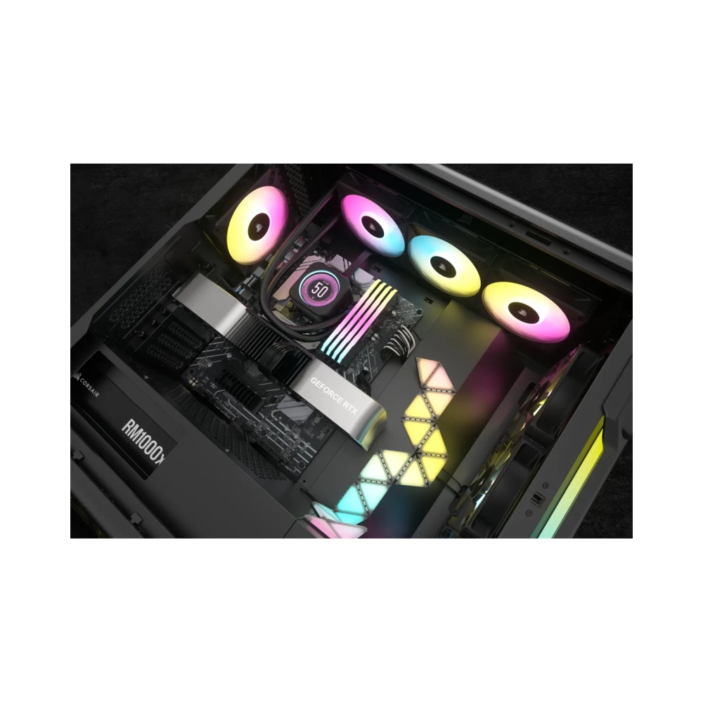 corsair cw 9060075 ww liquid ooling kit 12 cm 550 rpm 2100 rpm 6557 cfm black