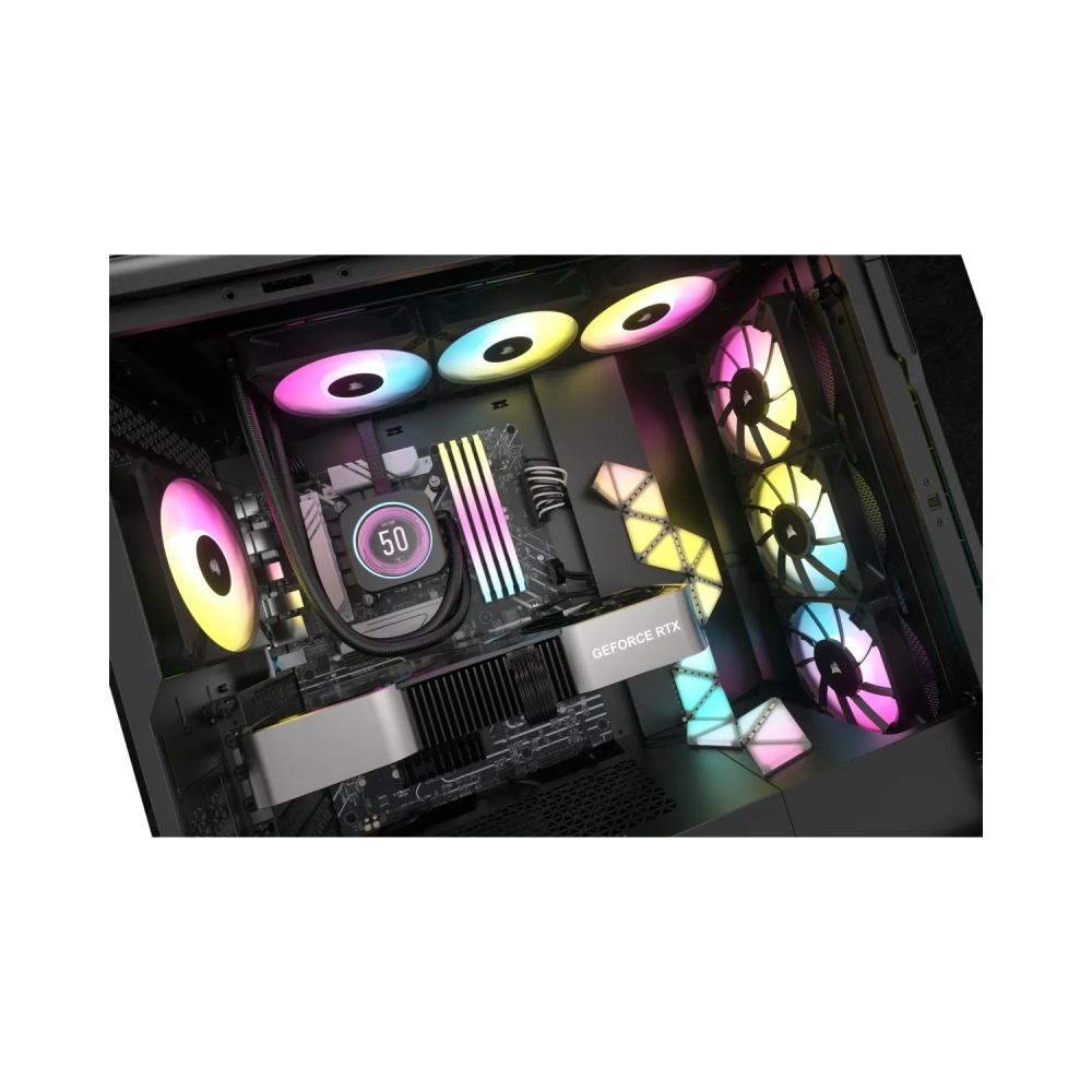 corsair cw 9060075 ww liquid ooling kit 12 cm 550 rpm 2100 rpm 6557 cfm black
