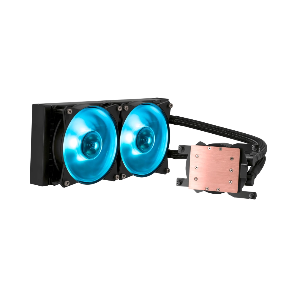 cooler master masterliquid ml240 rgb tr4 processor 15 db 4 pin 3 pin 2 fans 650 rpm
