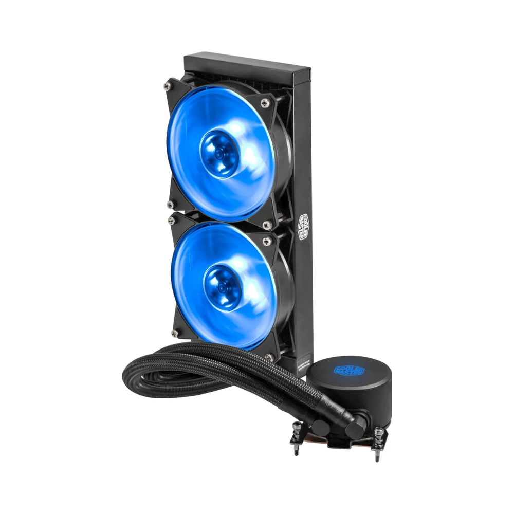 cooler master masterliquid ml240 rgb tr4 processor 15 db 4 pin 3 pin 2 fans 650 rpm