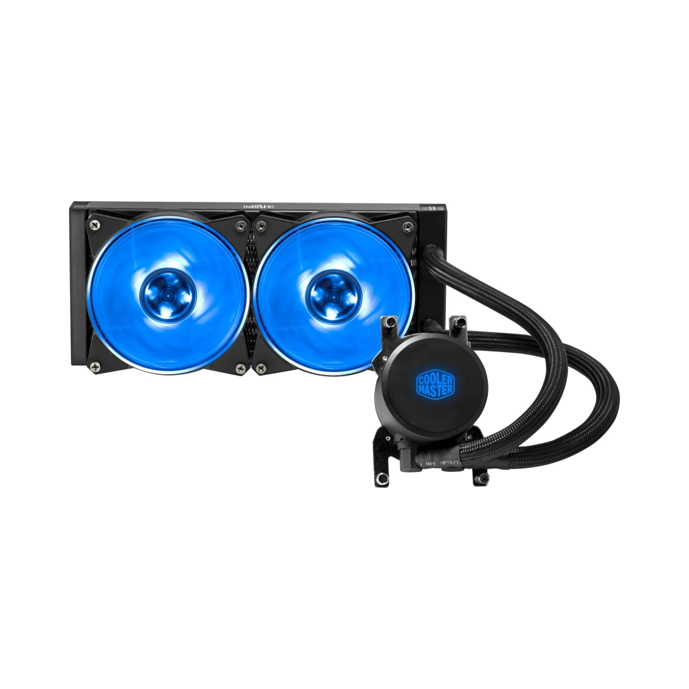 cooler master masterliquid ml240 rgb tr4 processor 15 db 4 pin 3 pin 2 fans 650 rpm