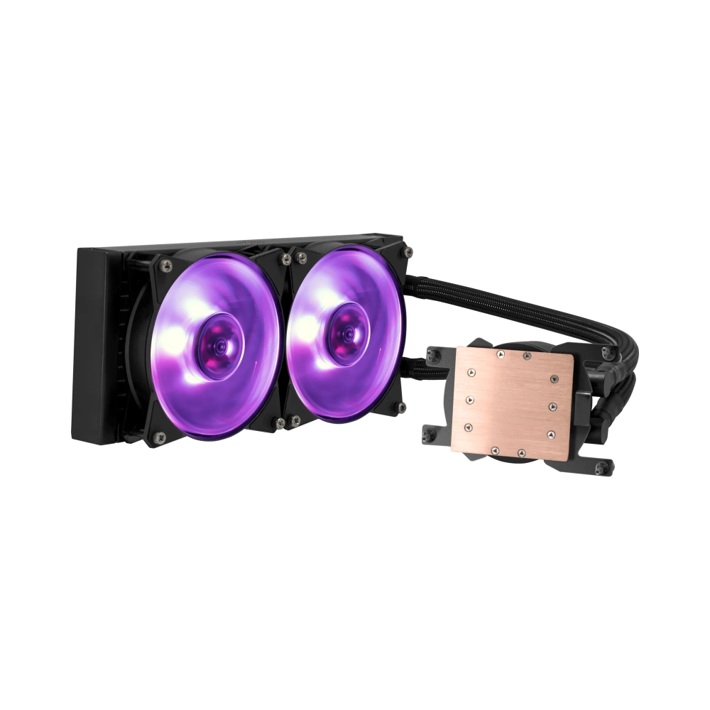 cooler master masterliquid ml240 rgb tr4 processor 15 db 4 pin 3 pin 2 fans 650 rpm