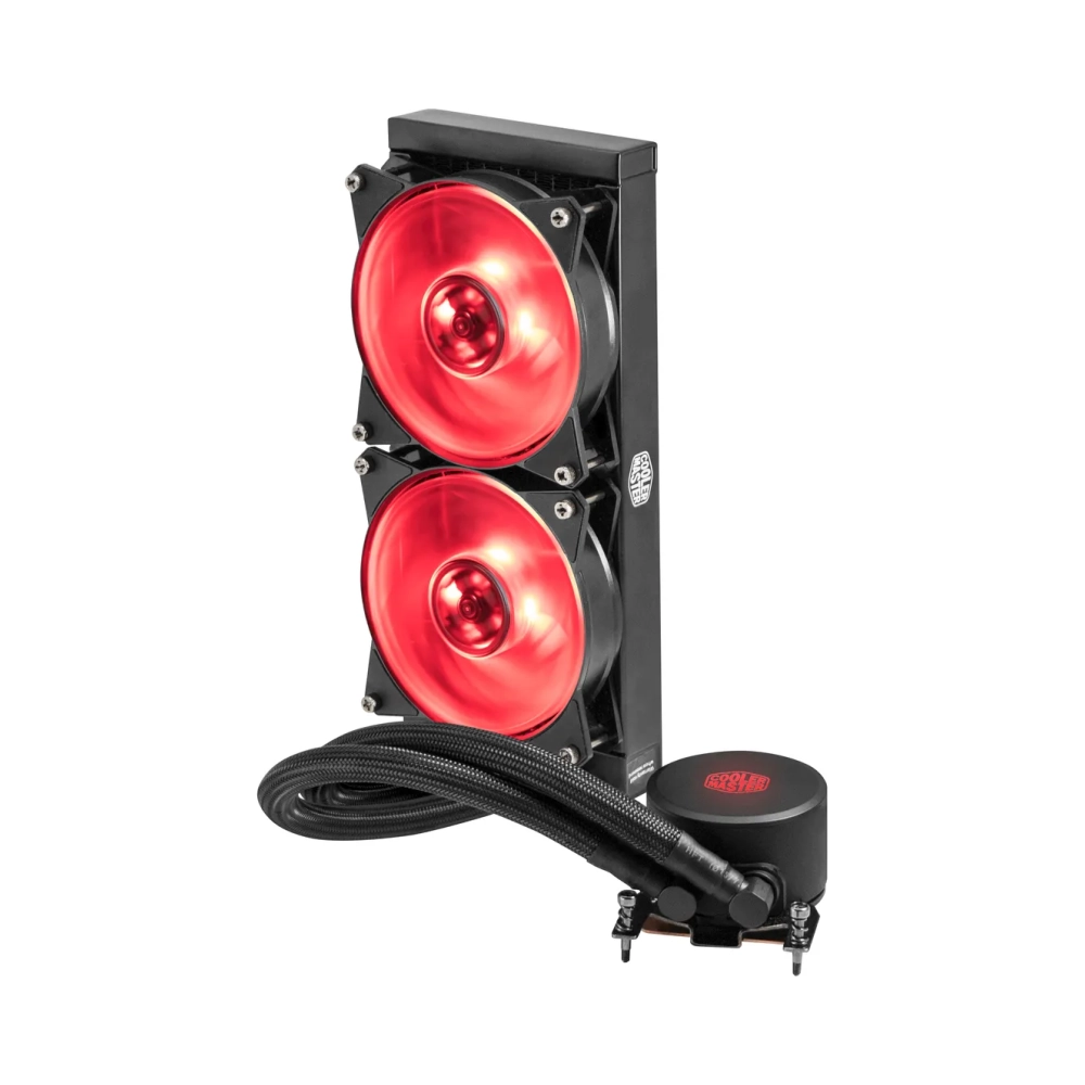 cooler master masterliquid ml240 rgb tr4 processor 15 db 4 pin 3 pin 2 fans 650 rpm