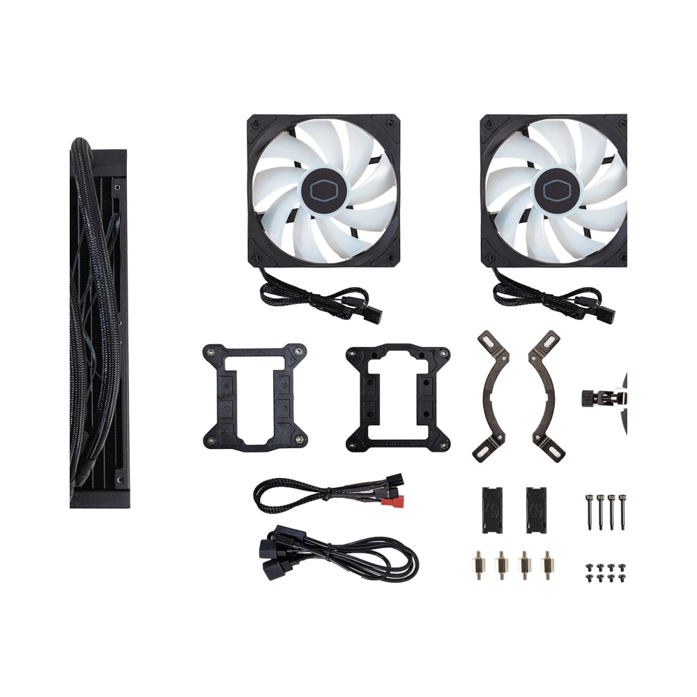 cooler master masterliquid 240l core argb liquid ooling kit 12 cm 650 rpm 1750 rpm 272 db 7193 cfm