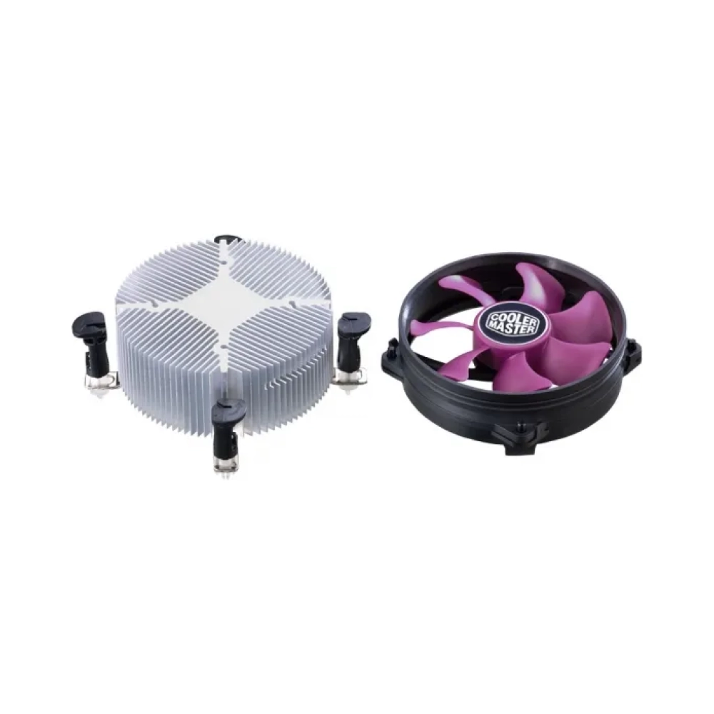 cooler master x dream i117 processor cooler 95 cm lga 1151 socket h4 intel celeron intel pentium 1800 rpm