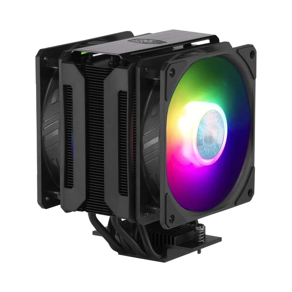 cooler master masterair ma612 stealth argb cooler 12 cm 650 rpm 1800 rpm 27 db 62 cfm