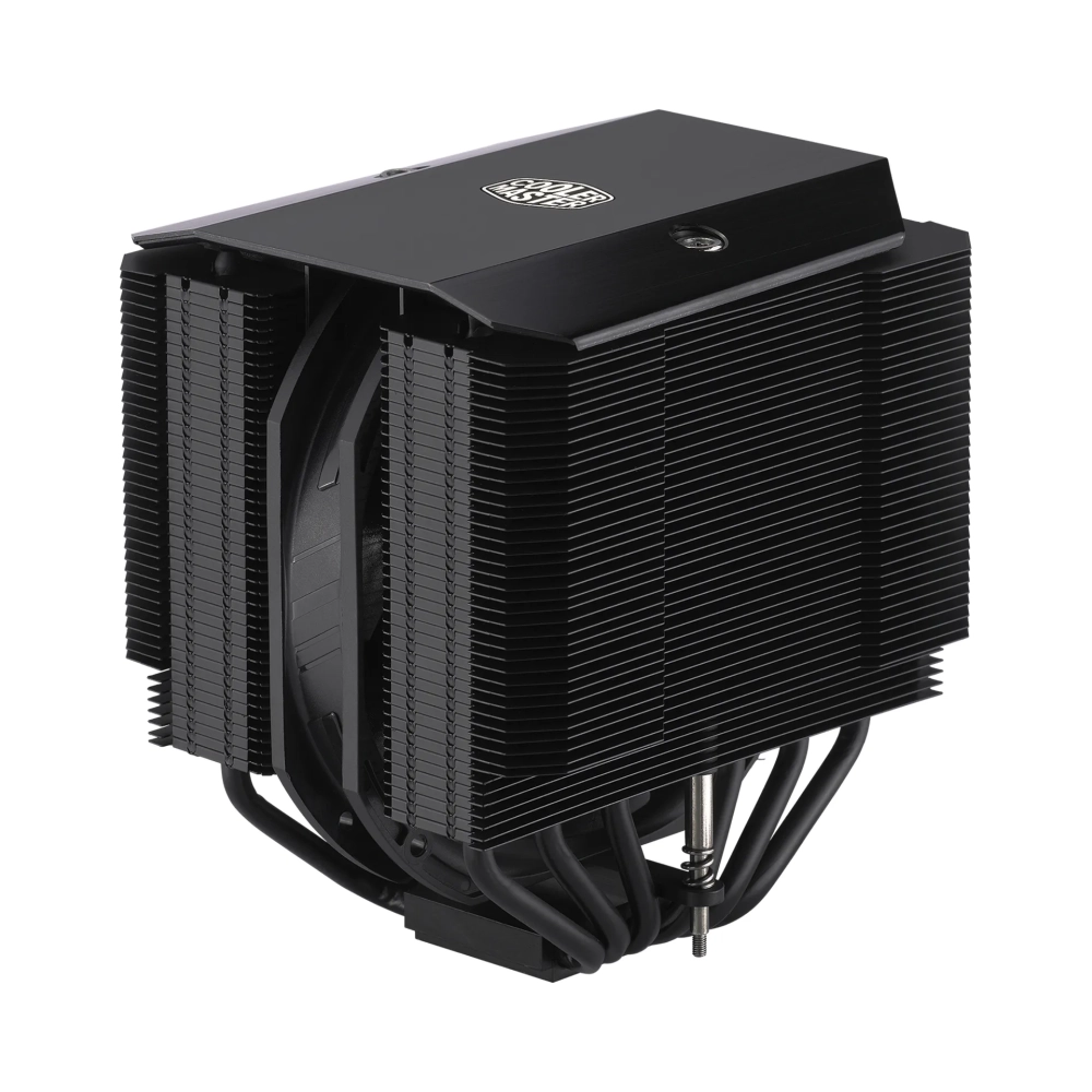 cooler master masterair ma624 stealth cooler 650 rpm 1400 rpm 10 db 27 db 67 cfm