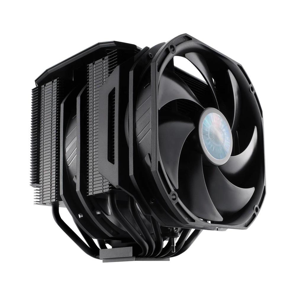 cooler master masterair ma624 stealth cooler 650 rpm 1400 rpm 10 db 27 db 67 cfm