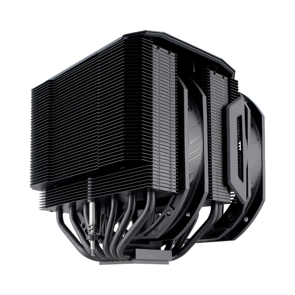 cooler master masterair ma624 stealth cooler 650 rpm 1400 rpm 10 db 27 db 67 cfm