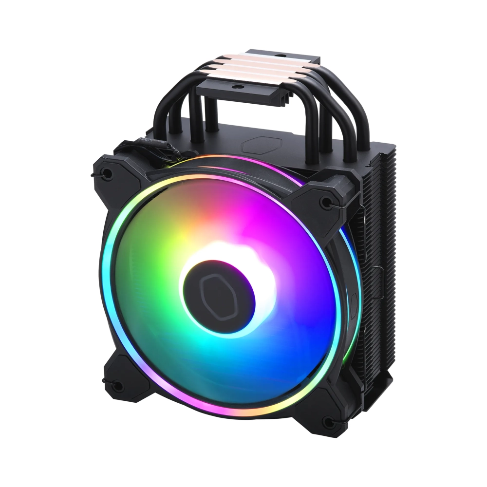 cooler master hyper 212 halo black air cooler 650 rpm 2050 rpm 27 db 5188 cfm black