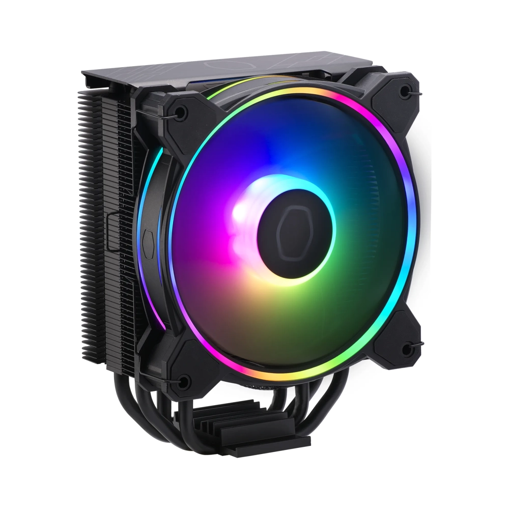 cooler master hyper 212 halo black air cooler 650 rpm 2050 rpm 27 db 5188 cfm black
