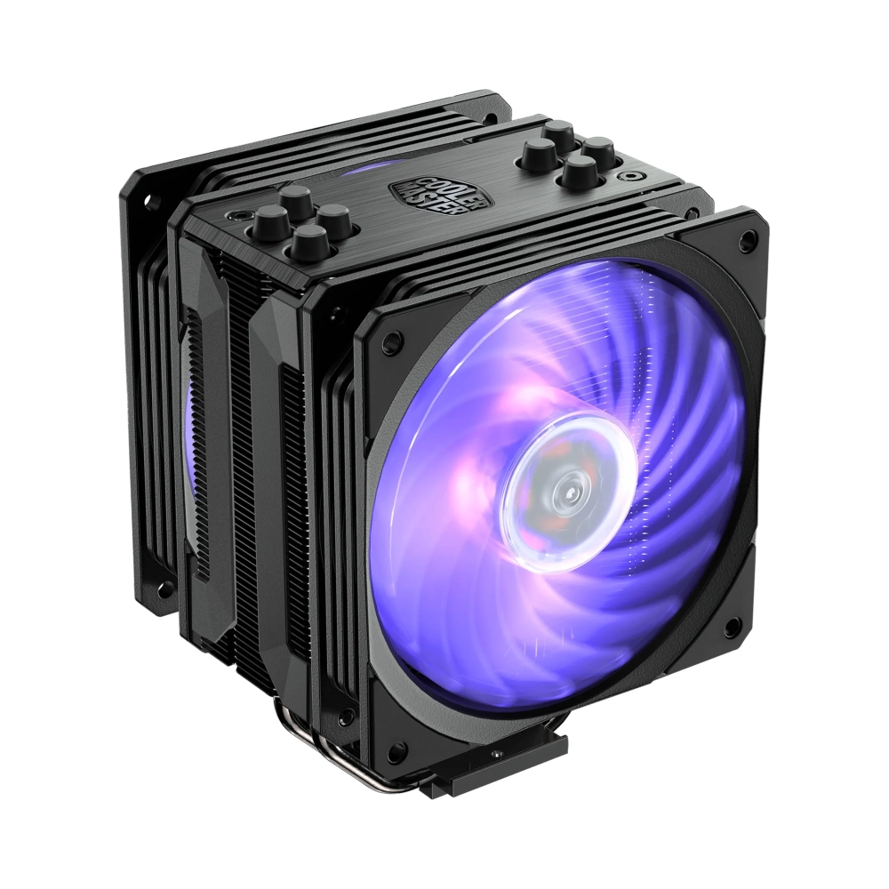 cooler master hyper 212 rgb black edition wlga1700 cooler 12 cm 650 rpm 2000 rpm 30 db 59 cfm