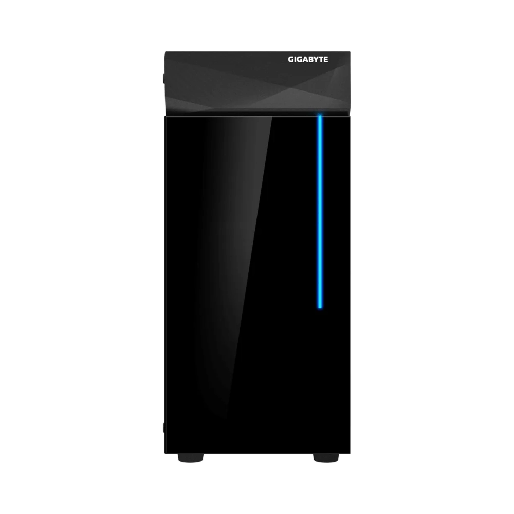 gigabyte c200 midi tower pc glass plastic steel black atx micro atx mini itx 165 cm