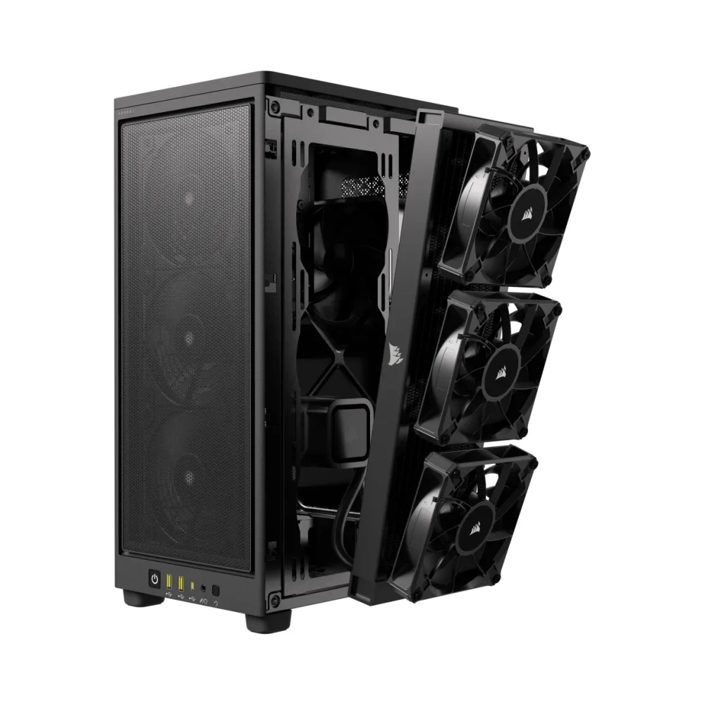 corsair 2000d airflow small form factor sff pc black mini itx mesh 9 cm