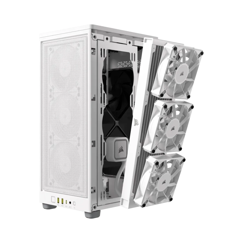 corsair 2000d airflow small form factor sff pc white mini itx 9 cm 365 cm