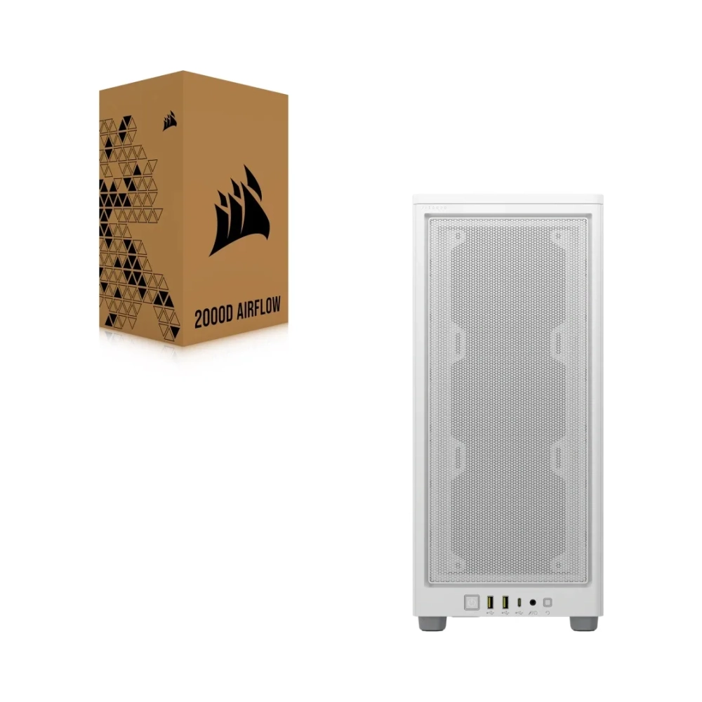 corsair 2000d airflow small form factor sff pc white mini itx 9 cm 365 cm