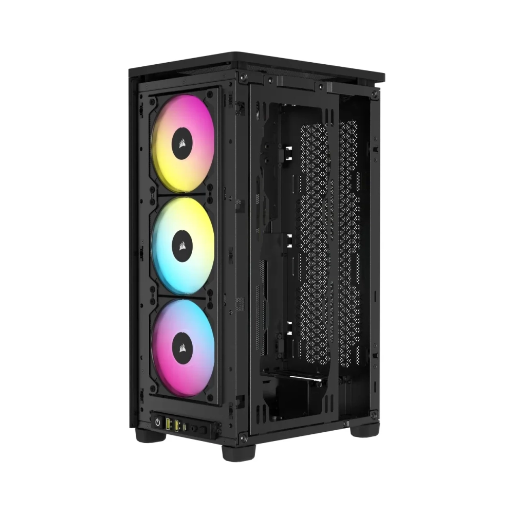 corsair 2000d rgb airflow small form factor sff pc black mini itx mesh multi